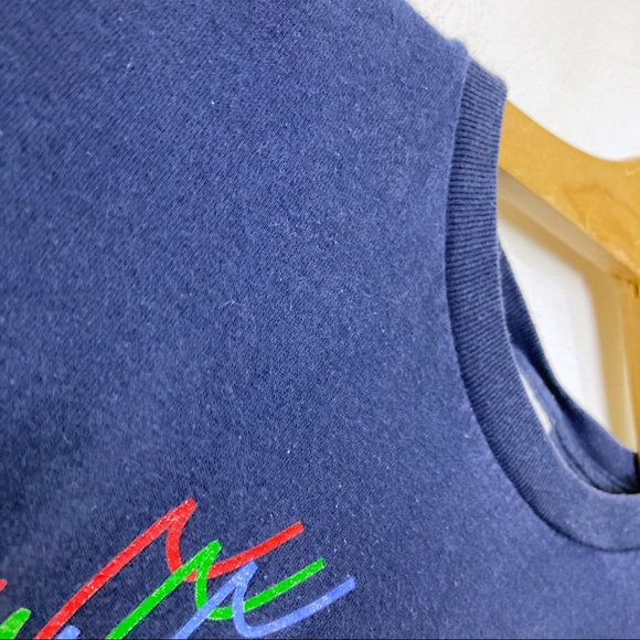 Vintage D.A.R.E DARE tshirt baby blue 90s anti drug narc tee t-shirt navy blue - Picture 3 of 7